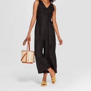 Black jumpsuit/romper.